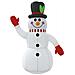 Pupazzo Di Neve Gonfiabile Con Led 300 Cm - Foto miniatura 2
