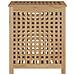 Cesto Del Bucato 50x35x60 Cm In Legno Massello Di Teak - Foto miniatura 4