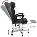Poltrona da Ufficio Massaggiante Reclinabile Nera in Similpelle - Foto miniatura 6