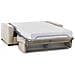 Divano Letto Aliana, Divano A 3 Posti, 100% Made In Italy, Sofà Soggiorno Con Apertura Girevole, In Tessuto Imbottito, Con Braccioli Standard, Cm 220x95h90, Beige - Foto miniatura 3