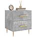 Comodini 2 Pz Grigio Cemento 40x35x47,5 Cm In Legno Multistrato - Foto miniatura 3