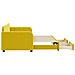 Divano Letto Estraibile Con Cassetti Giallo 80x200cm In Velluto - Foto miniatura 3