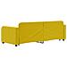 Divano Letto Estraibile Con Cassetti Giallo 80x200cm In Velluto - Foto miniatura 4