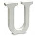 Lettera U Legno Bianco (2 X 16 X 14,5 Cm) (24 Unità) - Foto miniatura 2