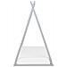 Letto Per Bambini Tenda Tipi Legno Di Pino Saurat 90 X 200 Cm Grigio - Foto miniatura 2