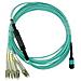 F5-upg-qsfp+-7.5m-2-bo Cavo A Fibre Ottiche 7,5 M Mtp 4x Lc Om3 Colore Acqua - Foto miniatura 1