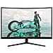Monitor 31.5" LED VA Curvo Gaming Evnia 32M2C3500L / 00 Quad HD 2560 x 1440 Pixel Tempo di Risposta 0.5 ms Frequenza di Aggiornamento 180 Hz - Foto miniatura 3