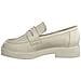 Beige Casual Closed Loafers Mocassino Pelle Scarpe Donna Beige Eu 38, 2-24303-20 403 - Foto miniatura 3