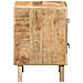 Comodini 2pz 40x32x46 Cm In Legno Massello Di Mango Grezzo - Foto miniatura 3