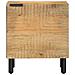 Comodini 2pz Marrone 40x33x46 Cm In Legno Massello Di Mango - Foto miniatura 2