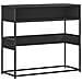 Tavolino Consolle Nero 90x35x80 Cm In Legno Multistrato - Foto miniatura 2