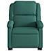 Poltrona Alzapersona Massaggiante Elettrica Verde Scuro Tessuto - Foto miniatura 9