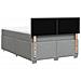 Giroletto a Molle con Materasso Grigio Chiaro 140x200cm Tessuto - Foto miniatura 6