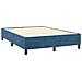 Letto a Molle con Materasso e LED Blu Scuro 140x190 cm - Foto miniatura 5