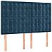 Letto a Molle con Materasso e LED Blu Scuro 140x190 cm - Foto miniatura 7