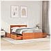 Letto Cassetti e Materasso Marrone Cera 120x200cm Massello Pino - Foto miniatura 3