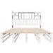 Letto Libreria senza Materasso Bianco 160x200 cm Legno di Pino - Foto miniatura 4