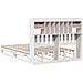 Letto Libreria senza Materasso Bianco 160x200 cm Legno di Pino - Foto miniatura 6