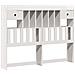 Letto Libreria senza Materasso Bianco 160x200 cm Legno di Pino - Foto miniatura 7