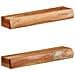 Mensole da Parete 2 pz 60x17x8 cm in Legno Massello di Acacia - Foto miniatura 1