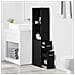 Armadio da Bagno Stretto Rovere nero 22 x 41 x 135 cm - Foto miniatura 4