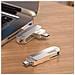 Hoco Pen Drive Ud10 Chiavetta Usb + Usb-c Usb 3.0 128gb Silver - Memory Otg - Foto miniatura 5