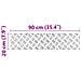 Dischi Quadrati 4 pcs Argento 90 x 20 cm Alluminio - Foto miniatura 8