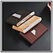 Portasigarette A Ribalta In Pelle Pu Con Grana Del Legno - Contiene 7 Sigarette King Size Brown - Foto miniatura 6