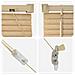 Tenda Veneziana Marrone Chiaro con Motivo 213 x 130 cm PVC - Foto miniatura 7