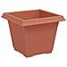 Vaso quadrato per fiori 24 pcs Rosso Mattone 33 x 33 x 26 cm - Foto miniatura 5