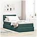 Letto con contenitore e LED Verde Scuro 90 x 200 cm Velluto - Foto miniatura 2