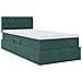 Letto con contenitore e LED Verde Scuro 90 x 200 cm Velluto - Foto miniatura 6