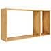 Mensola Da Parete Ember Con 2 Ripiani In Bambù Naturale 70×15×35,5 Cm - Foto miniatura 1