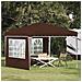 Tenda per feste a pop-up 288 x 288 x 245 cm Marrone - Foto miniatura 2