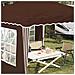 Tenda per feste a pop-up 288 x 288 x 245 cm Marrone - Foto miniatura 4
