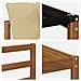 Set di divani da esterno con cuscino 6 pcs Naturale e Beige - Foto miniatura 7