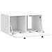 Mobile Porta TV da Muro Bianco 59,5 x 41 x 30 cm - Foto miniatura 5