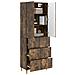 Set di armadi 2 pcs 66 x 34,5 x 90 cm Legno ingegnerizzato - Foto miniatura 2