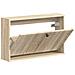Mobiletto per Scarpe da Muro EDE 71 x 17 x 43 cm Rovere Sonoma - Foto miniatura 3