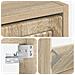 Mobiletto per Scarpe da Muro EDE 71 x 17 x 43 cm Rovere Sonoma - Foto miniatura 7