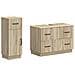 Set di Armadi da Bagno da 2 Pezzi HOORN Rovere Sonoma - Foto miniatura 1