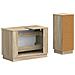 Set di Armadi da Bagno da 2 Pezzi HOORN Rovere Sonoma - Foto miniatura 2
