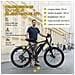 Q7 Elettrica per Adulti, Motore 250W, Batteria Rimovibile 36V 10Ah, Velocità Massima 25km /h, Trasmissione a 7 marce, Elettrica City E-Bike da 26 pollici - Foto miniatura 6