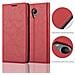 Custodia Compatibile Con Wiko U Feel Lite In Rosso Mela - Coperchio Protettiva Con Chiusura Magnetica, Funzione Stand E Tasca Per Le Carte - Foto miniatura 1