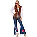 60004 - Costume Da Hippie, Da Donna, 60004, Blu, Xs-s - Foto miniatura 1