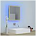 Specchio da Bagno LED Rovere Sonoma 40x8,5x37 cm in Acrilico - Foto miniatura 3