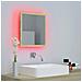 Specchio da Bagno LED Rovere Sonoma 40x8,5x37 cm in Acrilico - Foto miniatura 5