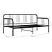 Divano Letto Telaio Nero In Metallo 90x200 Cm - Foto miniatura 8