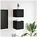 Mobili Porta TV a Parete 2pz Neri 30,5x30x30 cm - Foto miniatura 2