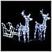 Decorazione Natalizia Renne e Slitta 160 LED 130 cm in Acrilico - Foto miniatura 2